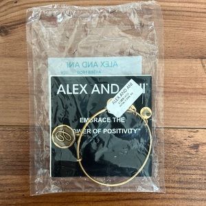 Brand New Alex and Ani Initial “C” bracelet in gold